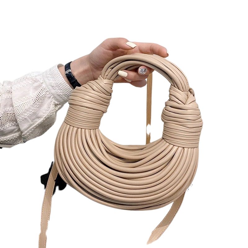 Women Leather Knotted Strappy Bag