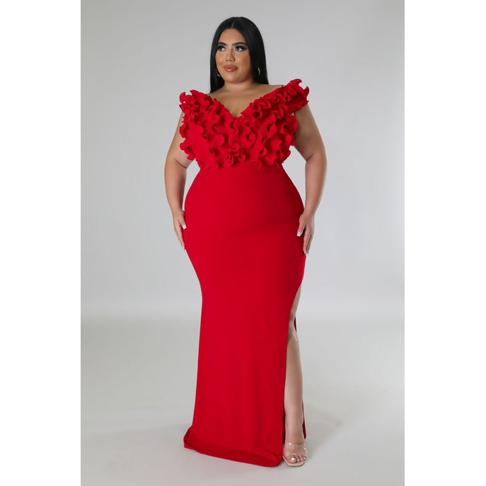 Deina Dress Red