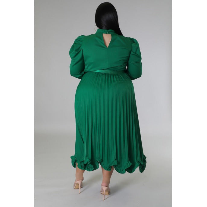 Expensive Thoughts Skirt Set Green