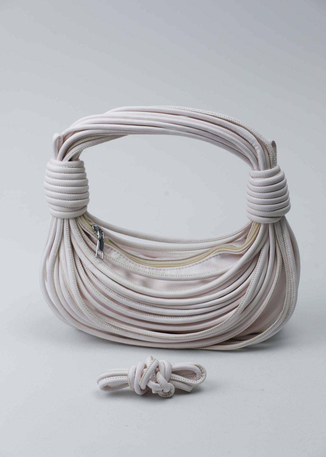 Women Leather Knotted Strappy Bag